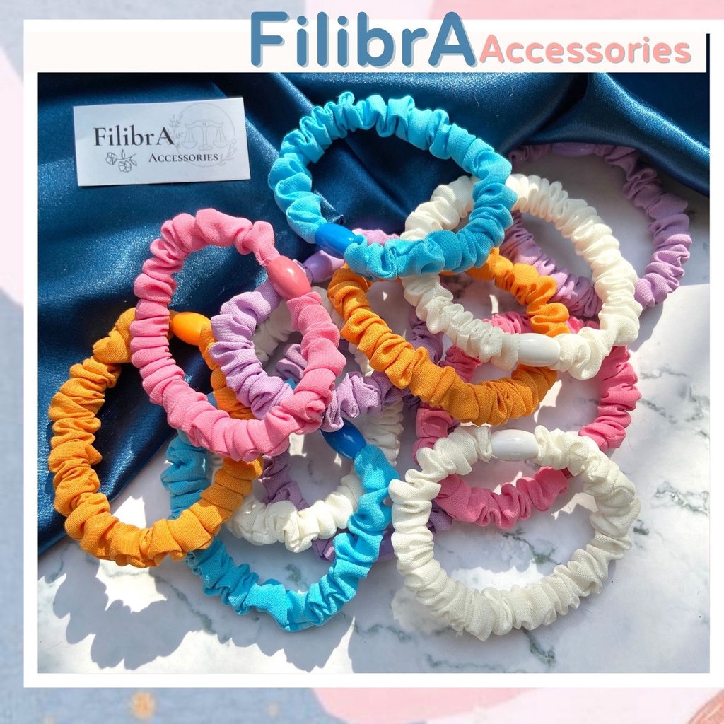 Dây cột tóc nữ bèo nhún màu sắc trẻ trung, phụ kiện buộc tóc thời trang CT018 - Filibra
