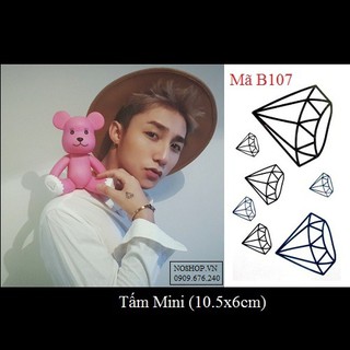 Hình xăm dán kim cương B107