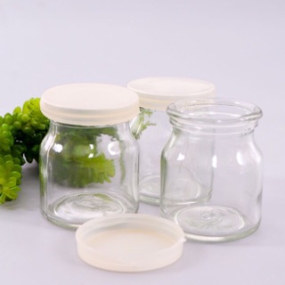 Hủ thuỷ tinh(1 hộp/12c) làm yaourt, bánh lăn, rau câu, đựng kẹo màu,..