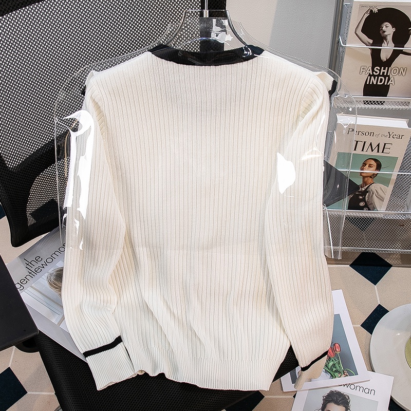 Áo cardigan ZHELIHANGFEI len tay dài cổ búp bê dáng ngắn thanh lịch thời trang dành cho nữ