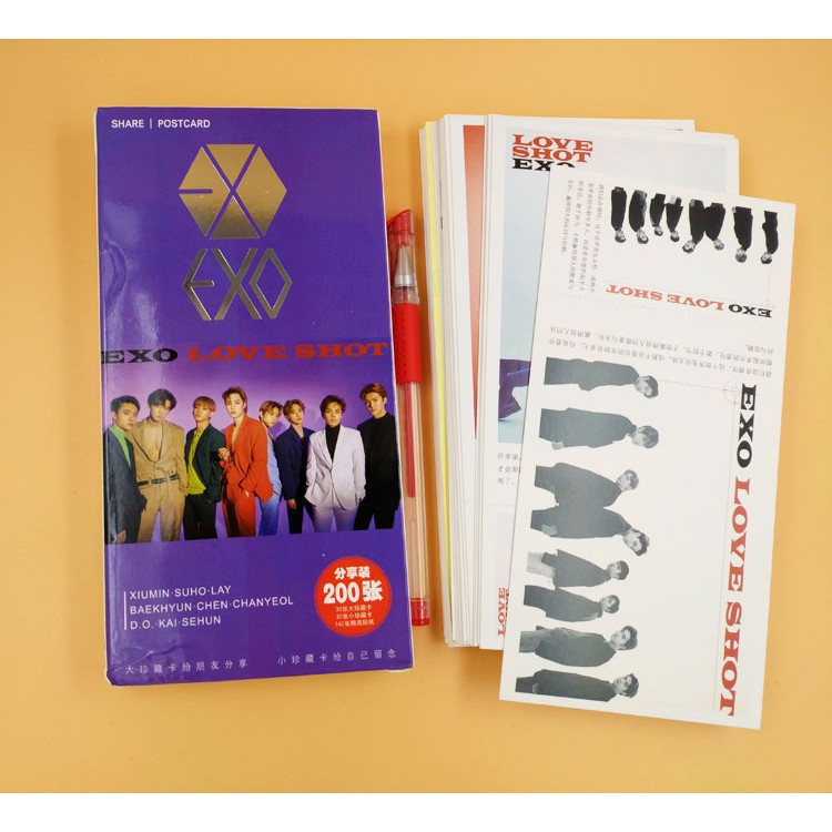 Postcard EXO album Love Shot mới nhất