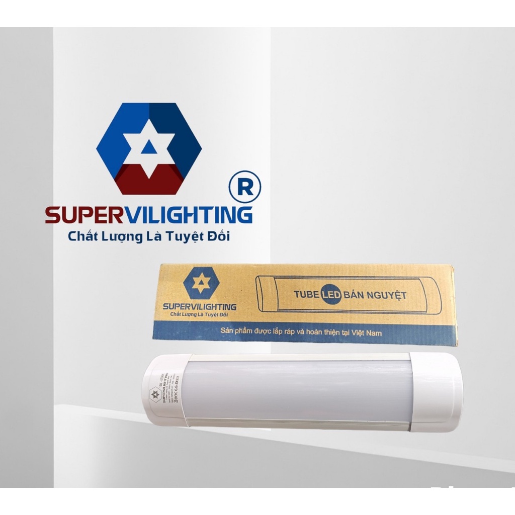 Đèn Bán nguyệt SuperVilighting, MS: BN-12-60-AST,ánh sáng 6500k trang trí phòng khách ngủ, bếp, nhà tắm,  Bảo hành 2 năm