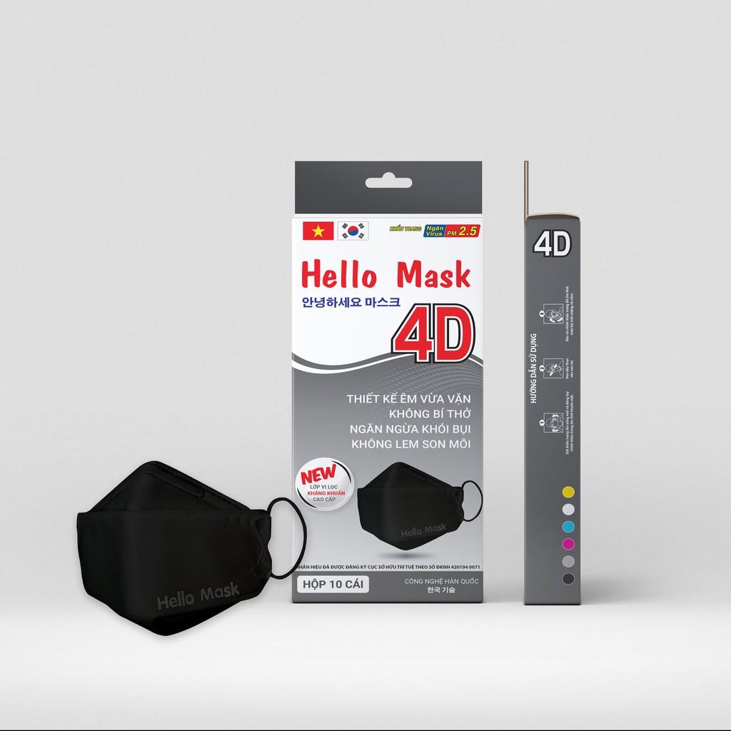 [Có giấy chất lượng] Khẩu trang 4D HELLO MASK, WIN MASK không dính son | BigBuy360 - bigbuy360.vn