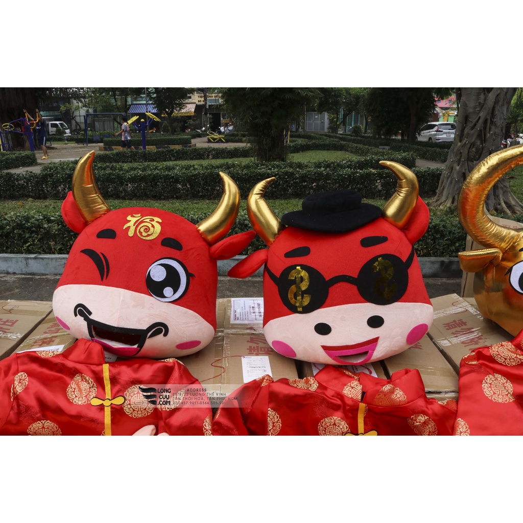 Trang Phục Thần Tài- Mascot- mascot Trâu.