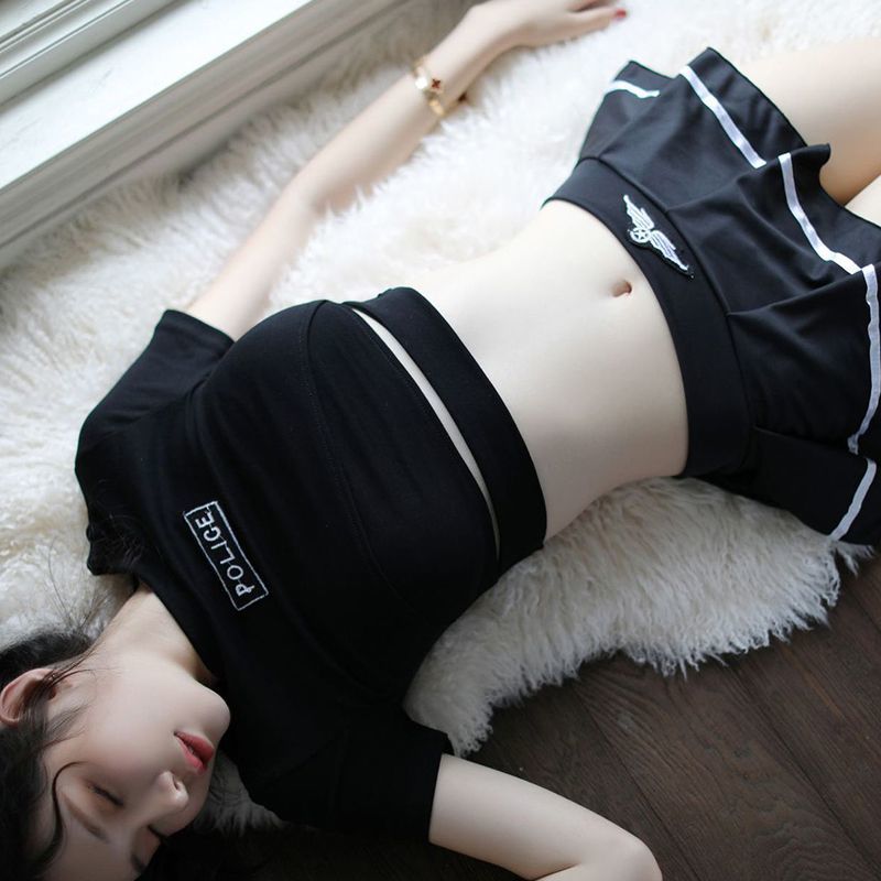 NEW SM bộ đầm ngủ cosplay nữ cầu thủ bóng đá học sinh dễ thương Váy ngủ sexy MÁT mẻ gợi cảm