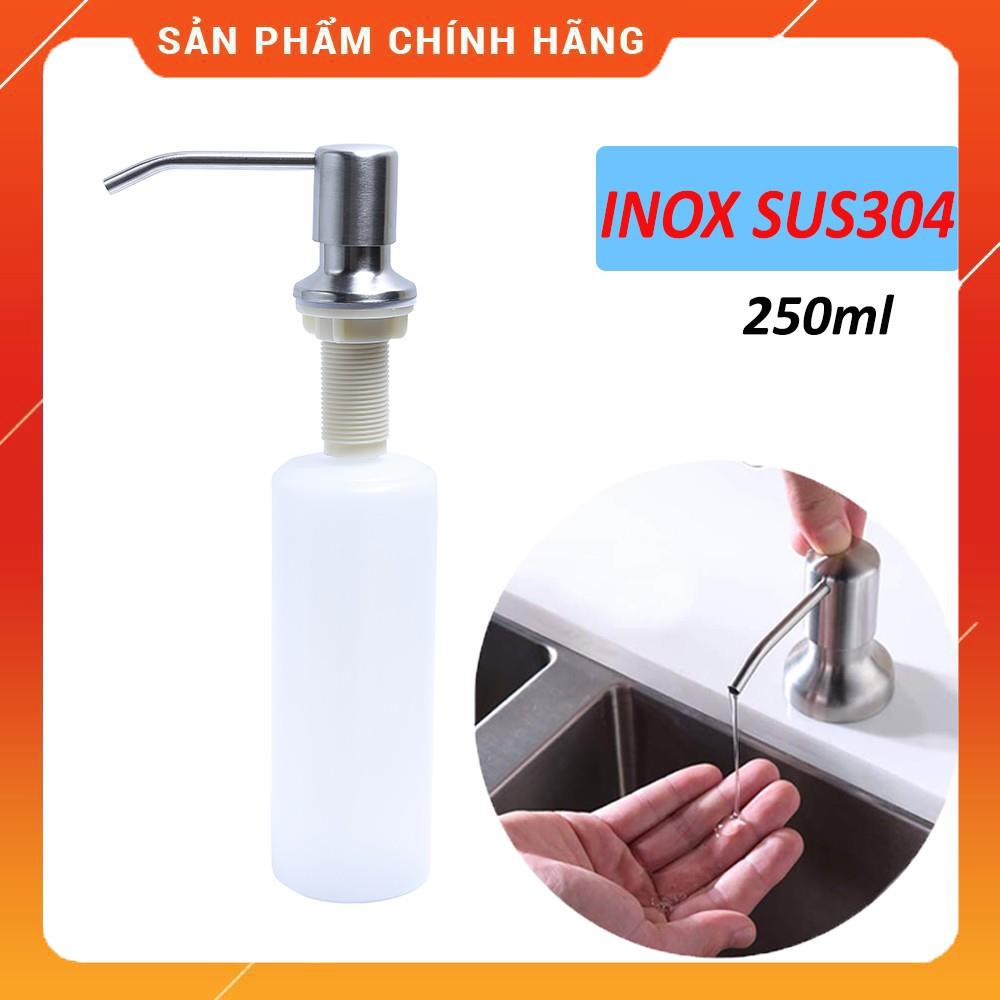 (FREESHIPP) Bình Đựng Nước Rửa Chén Gắn Vào Chậu Rửa Chén Inox304