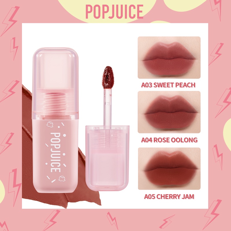 Son Kem POPJUICE Lì Cho Màu Mượt Mà Và Dưỡng Ẩm Môi Hiệu Popjuc