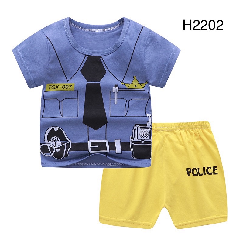 Bộ quần áo cho bé mùa hè 100% chất cotton