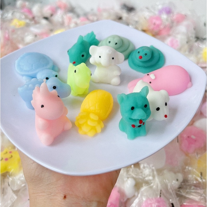 Mochi thú cute mềm mịn đồ chơi bóp giảm stress giải trí cho bé