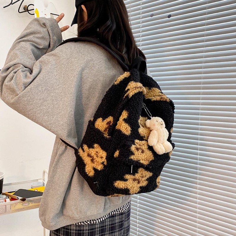 Balo cho nữ hình gấu bông phong cách đáng yêu