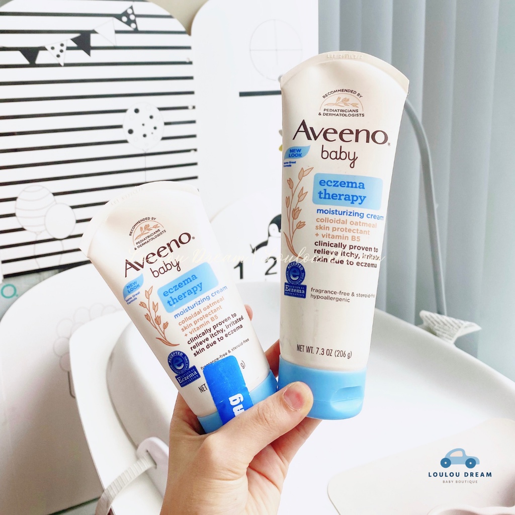 Kem chàm Aveeno Baby Eczema Therapy Moisturizing Cream kem dưỡng ẩm lành tính cho bé giảm chàm sữa