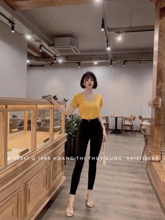 Áo thun cổ tim basic 🔥🔥🔥y