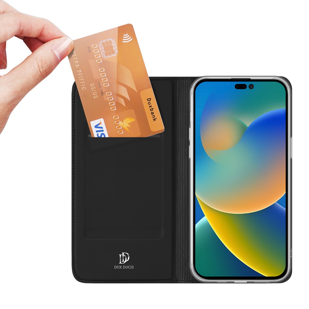 Dux Ducis iPhone 15 /14 Plus 15 / 14 / 13 / 12 / 11 Pro Max Plus SE 2020 XR / Xs / X Max 8 / 7 / 6 / 6s Plus Bao Da Điện Thoại pu Nắp Lật Từ Tính