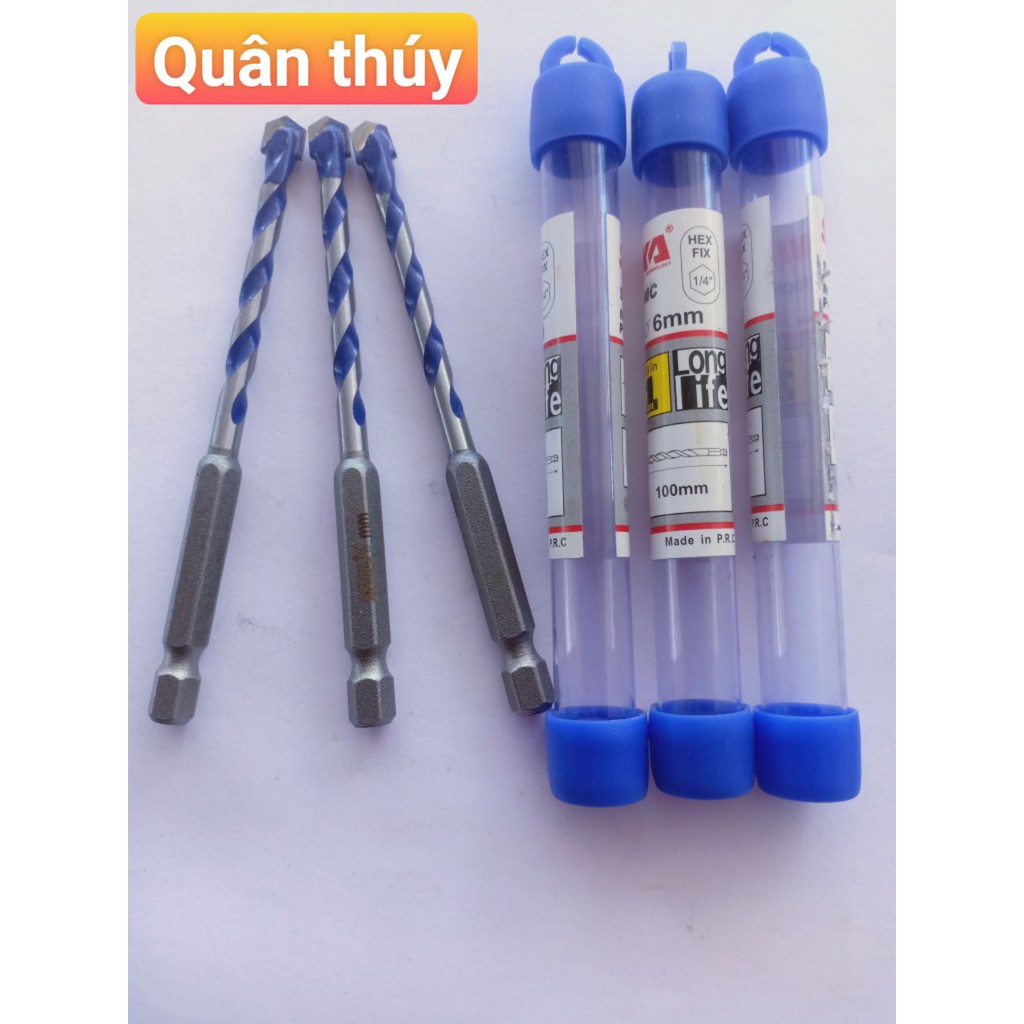 Bộ 4 mũi khoan đa năng chuôi lục giác All in 1  Senka 6 - 8 - 10 - 12mm