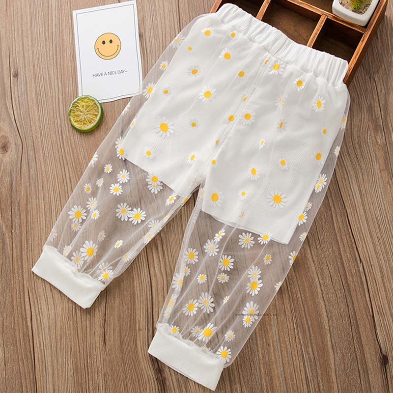 Quần Dài Họa Tiết Chấm Bi Thời Trang Mùa Hè Cho Bé Gái