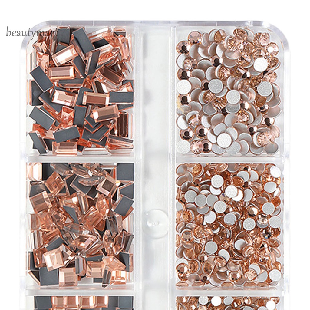 [Hàng mới về] Phụ kiện đá đính vằng thủy tinh dùng trang trí móng tay chuyên dụng dành cho salon