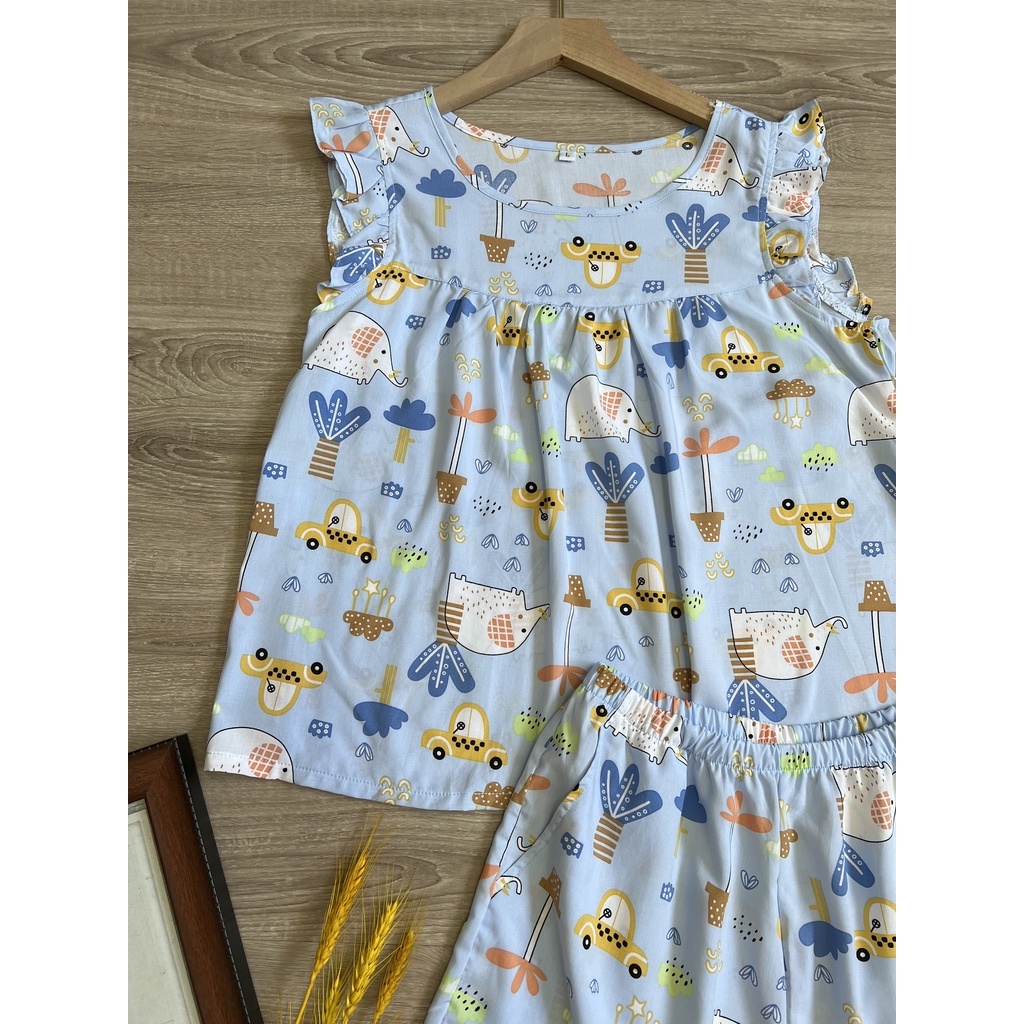 [Giảm giá]Đồ bộ sát nách cánh tiên mềm mát(Hàng shop tự thiết kế)