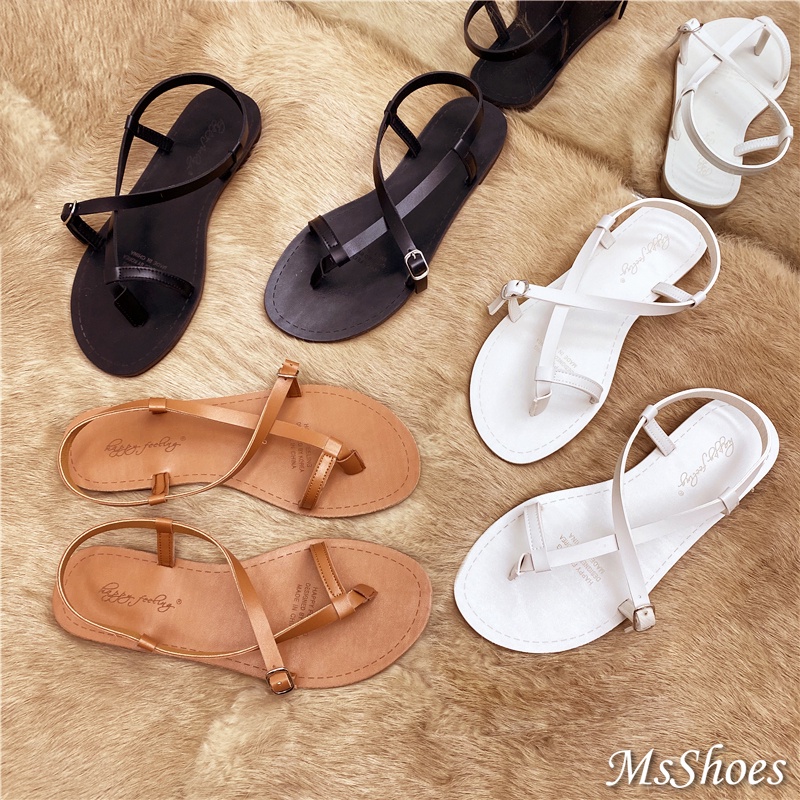 Dongdaemun Flat Sandals Roman Sandals Strap Sandals Open Toe Sandals Flip Flops Beach Shoes Korean Style Net Red