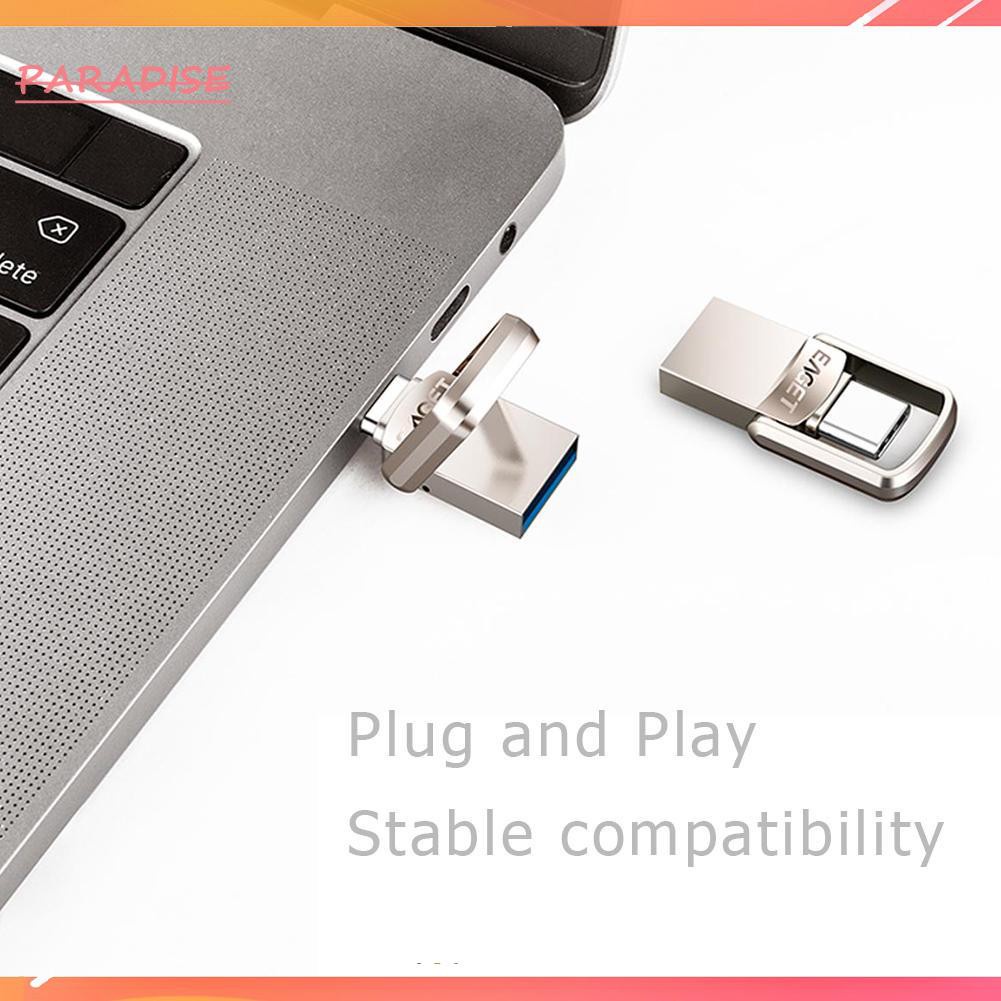 Paradise1 EAGET CU20 Metal USB 3.0 Flash Drive Memory Stick OTG Type C Mini Pen Drive | BigBuy360 - bigbuy360.vn