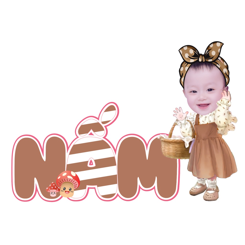 Chibi kèm tên bé