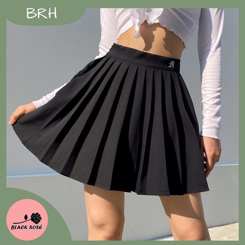 Chân Váy Tennis,Xếp Ly Chữ A Cạp Thêu 882 Có Lót Quần Bên Trong