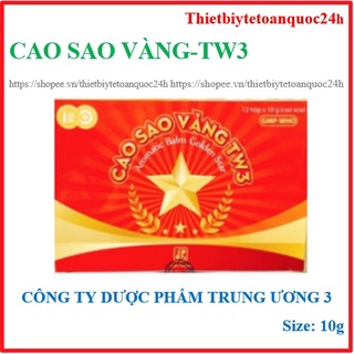 Combo 10 lọ  Cao sao vàng TW3 - loại 10gr