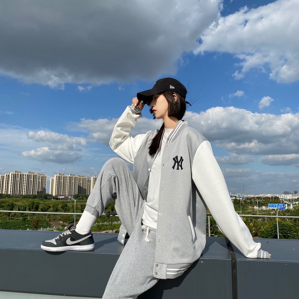 [Babe I'm Real] Áo bomber Jackets N.Y Basic FW21 ( Full Tag, mac,... ) | BigBuy360 - bigbuy360.vn