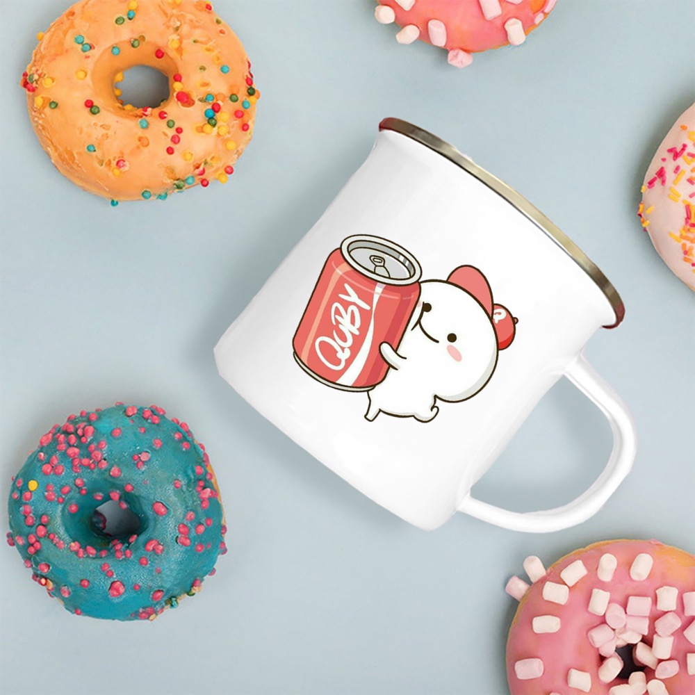 Dễ Thương Cốc Uống Cà Phê Họa Tiết Hoạt Hình quby Đáng Yêu