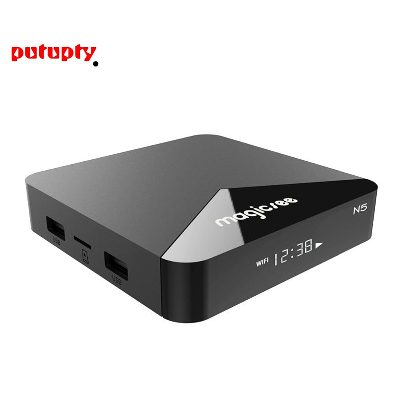 Hộp tivi box wifi thông minh N5 Android 7.1 2.4G + 5G S905X Quad Core 2G+16G HD 4K kèm phụ kiện