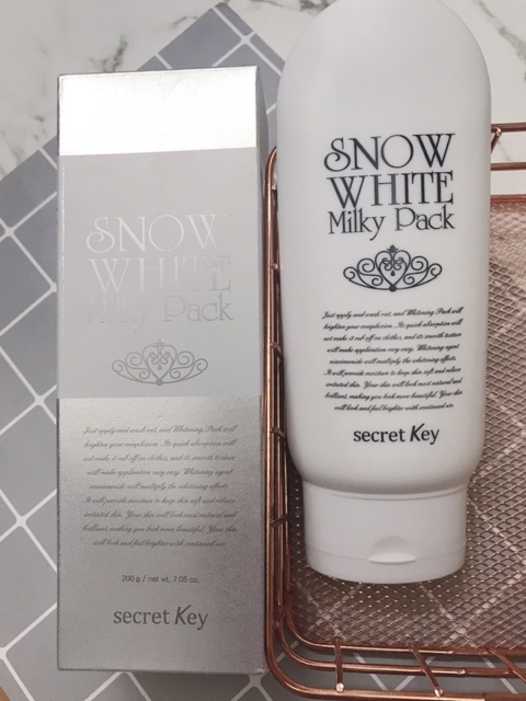 Kem Ủ Trắng Secret Key Snow White Milky Pack 200g