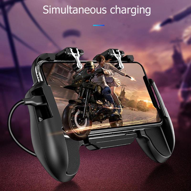 Tay Cầm Chơi Game Có Quạt Tản Nhiệt Cho Điện Thoại Di Động Li-polymer Pubg Fire L1 R1