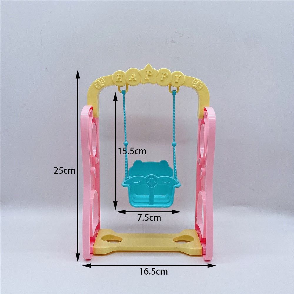 Bộ Đồ Chơi Cầu Trượt + Xích Đu Cho Nhà Búp Bê