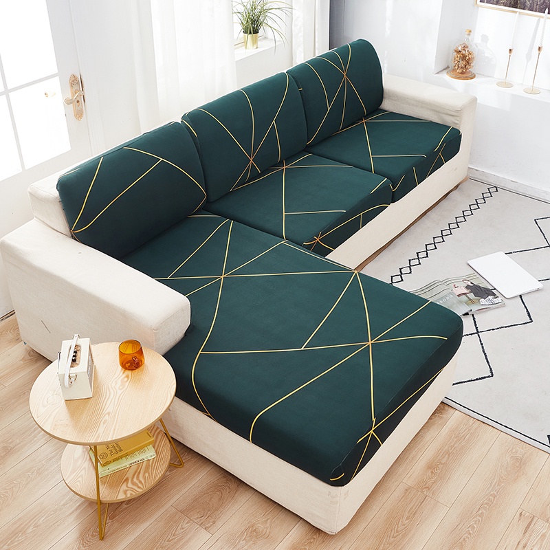 Vỏ Bọc Đệm Ghế Sofa 1/2/3/4 Chỗ Ngồi Hoặc Vỏ Gối Hoặc Vỏ Bọc Đệm Lưng Dày Dặn Co Giãn Họa Tiết Trang Trí