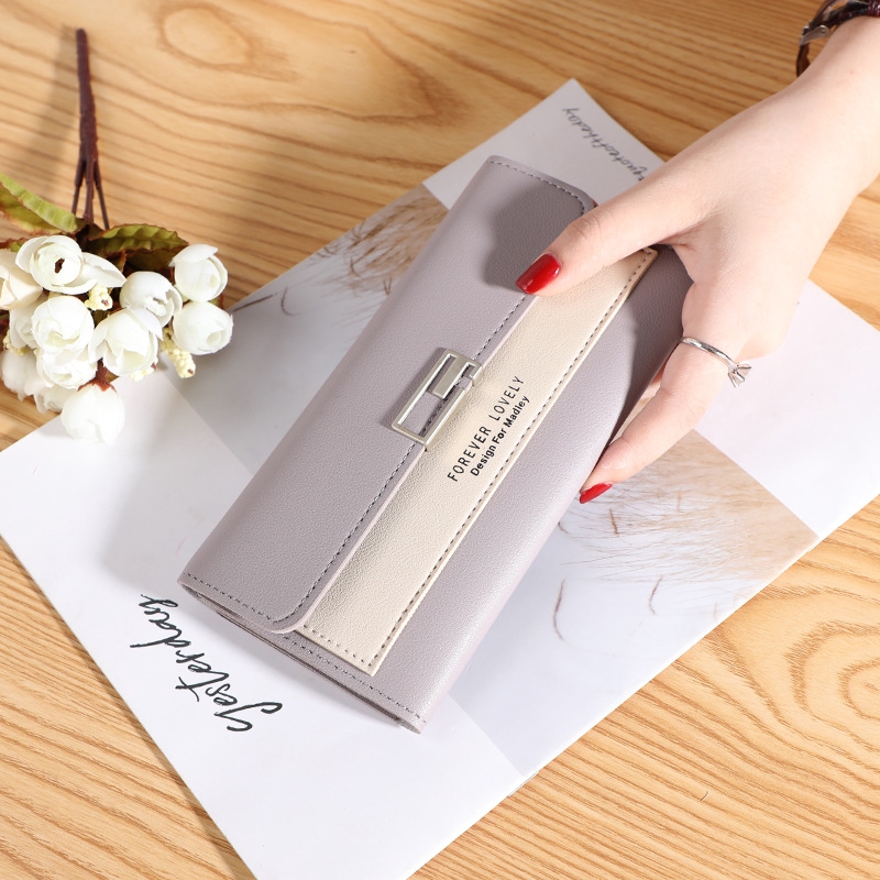 Ví Dài Sức Chứa Lớn Đa Năng Thời Trang Hàn Quốc Thanh Lịch Cho Nữ