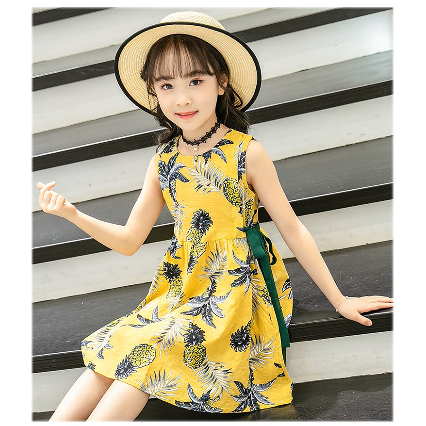 Váy hoa quả bé gái size 14-30kg