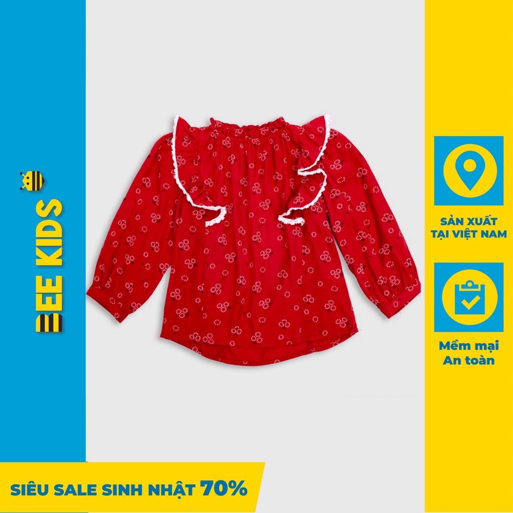 Áo Dài Tay Bé Gái Bee Kids Chất Liệu Thô Lụa Loại 1 Mềm Mịn , Không Bai Không Xù, Không Nhăn (2-10 Tuổi)7AC01778DA