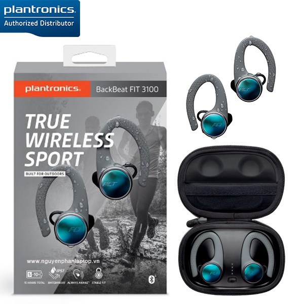 Tai Nghe Thể Thao True Wireless Plantronics BackBeat Fit 3100 - Hàng Chính Hãng