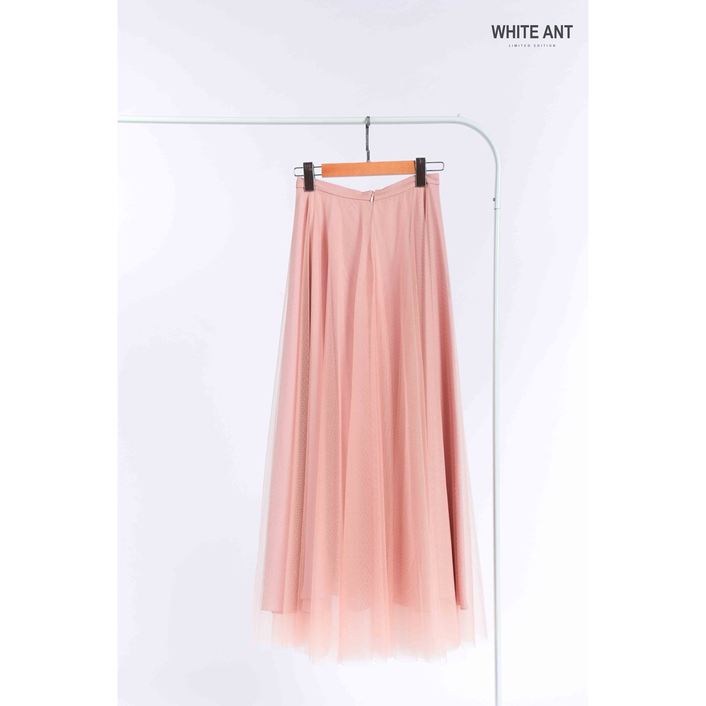 Chân váy lưới nữ 3 lớp dáng dài WhiteAnt
