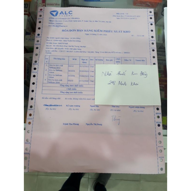 Tinh chất giảm ho Selituss