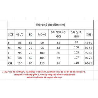 Đầm  (size 45 - 75 kgs) bigsize
