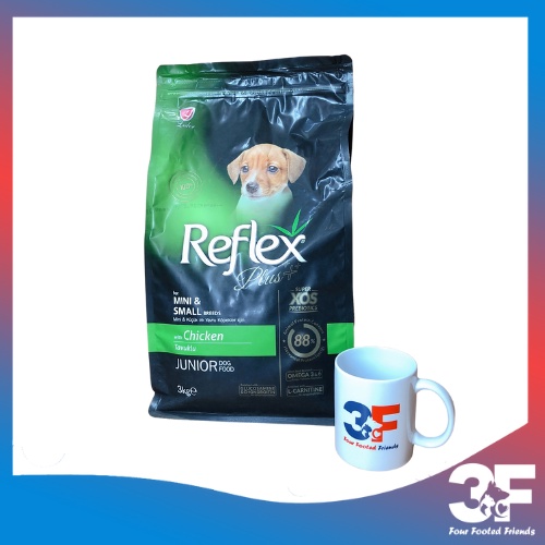 Thức Ăn Hạt Chó Reflex Plus Mini &amp; Breeds Vị Gà Cho Chó Con Bao 3Kg