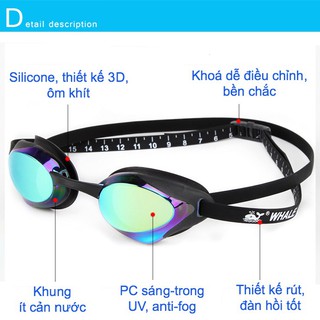 Kính bơi tráng gương Whale MM8500