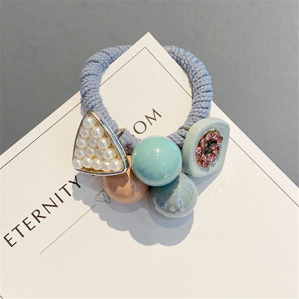 Dây buộc tóc cao su co giãn màu sắc ngọt ngào phong cách Hàn Quốc MIHAN1