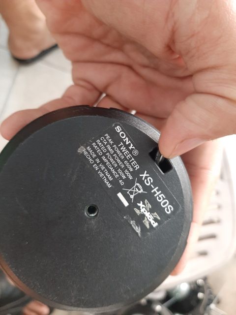 1 cái chép Sony tweeter XS-H50S 4ôm 100w hát hay. 589nhattao