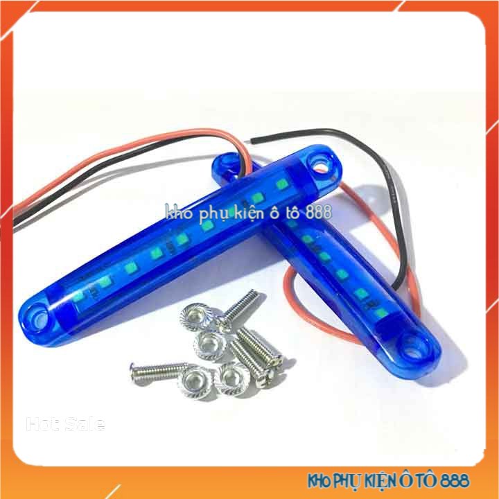 2 Đèn Led RGB 9 Mắt Siêu Sáng 10 Cm Tiện Lợi Thắp Sáng Trang Trí