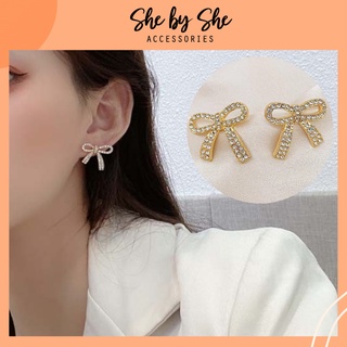Bông tai nữ nơ nữ tính siêu xinh SHEBYSHE - K39.2