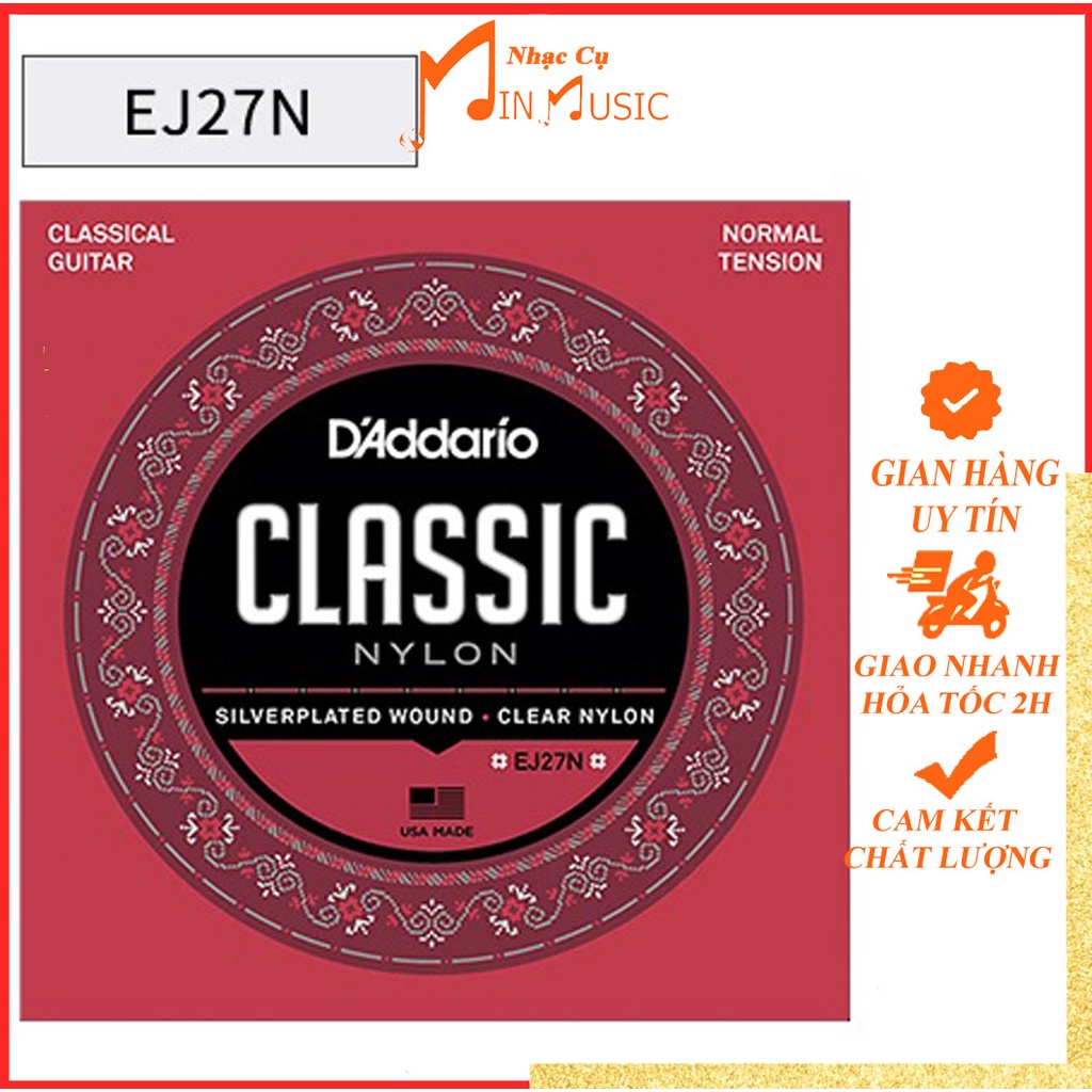 Dây Đàn Guitar Classic D'Addario EJ27N