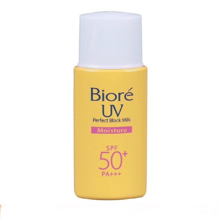 Sữa Chống Nắng Kháng Khuẩn Dưỡng Ẩm Bioré UV Perfect Protect Milk Moisture SPF50+ PA+++ 25ml