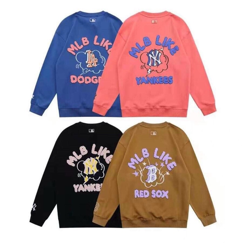 Áo nỉ cổ tròn Mlb like Yankees Ny hàng loại đẹp
