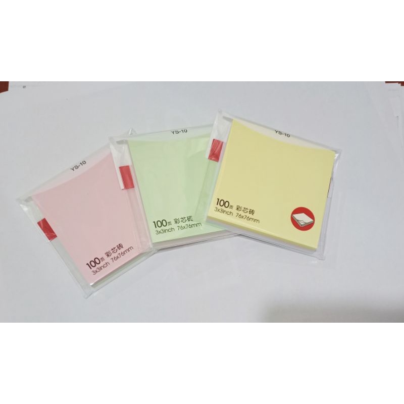 Tập 100 tờ giấy ghi chú, giấy nhớ nhiều màu M&G YS-10  tập 4 màu